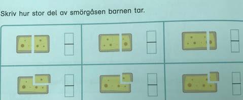 (Almström & Tengvall, 2016, s. 152). Följande exempel, Figur 4, är från läroboken Mondo matematik 3A som illustrerar en del av en helhet.