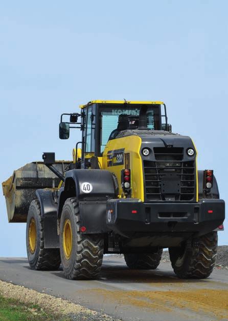 Kvalitet du kan lita på Konstruerad och tillverkad av Komatsu Motorn, hydrauliken, drivaggregatet, främre och bakre axlarna är originalkomponenter från Komatsu.