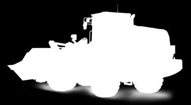 flerfunktionsmonitor Låg ljudnivå Kamerasystem för sikt bakåt Komatsus korta spakstyrning (K-SLS) (tillval) Responsiv hydrostatisk transmission