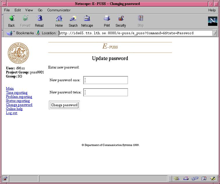 2.2 Login out To log out simply click on the link Log out in the menu on the left. The system will confirm that you have logged out.