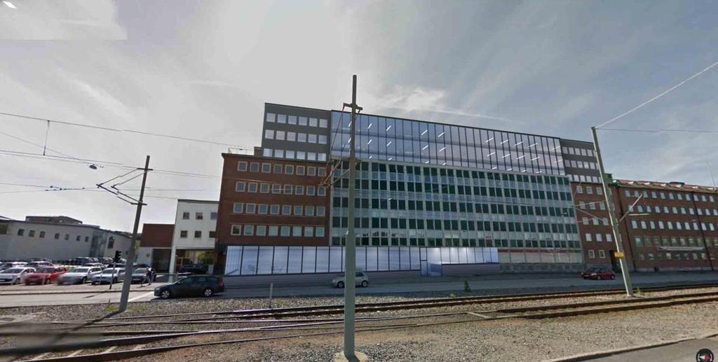 Användning och innehåll Byggnationen inom planområdet består av två delar; dels en påbyggnad och tillbyggnad av det befintliga kontorshuset längs Mölndalsvägen, dels en nybyggnation av ca 250