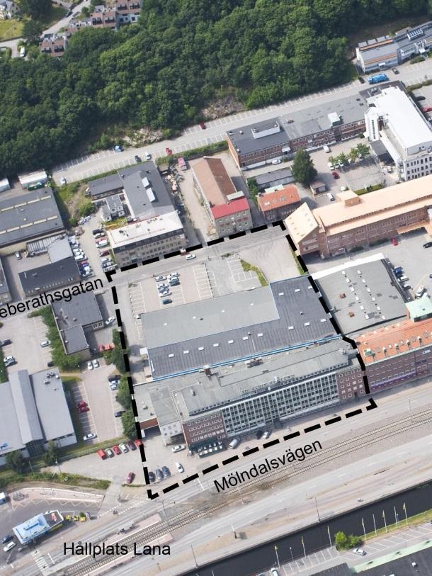 Sammanfattning Planens syfte och förutsättningar Syftet med detaljplanen är att pröva ny stadsmässig bebyggelse norr om Lana, som ett led i omvandlingen av Mölndalsåns dalgång till blandstad.