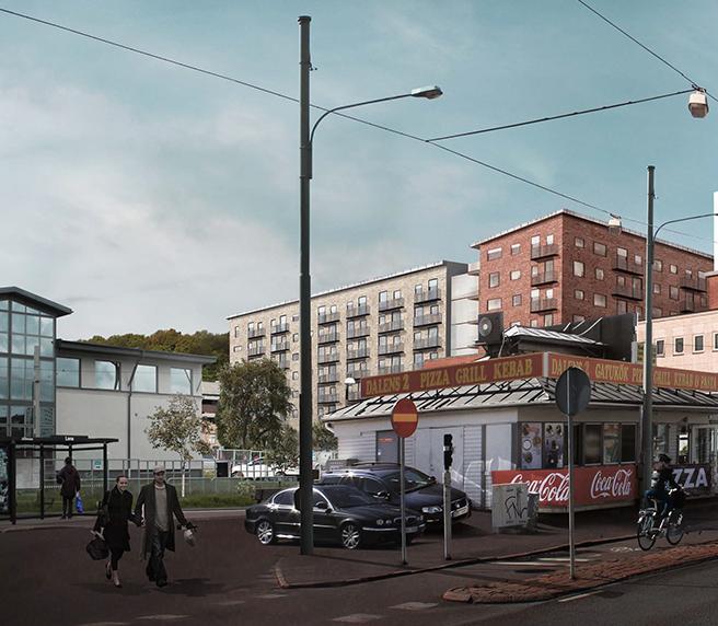 Planens innebörd och genomförande Detaljplanen möjliggör påbyggnad av befintlig kontorsbyggnad mot Mölndalsvägen och uppförande av ett nytt bostadskvarter på området mot Ebbe Lieberathsgatan.