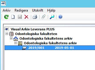 Skriv även vilken placering arkivet har.