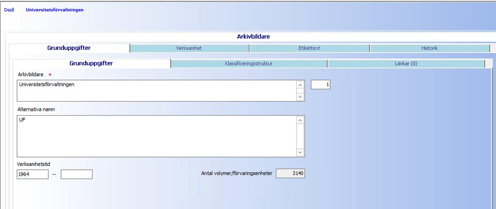 Redovisning i Visual Arkiv Visual Arkiv är ett program för att redovisa allmänna handlingar. Behörighet till Visual Arkiv fås genom Enheten arkiv och registratur.