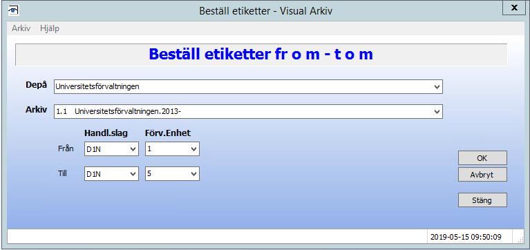 I rutorna Handl.slag och Förv.