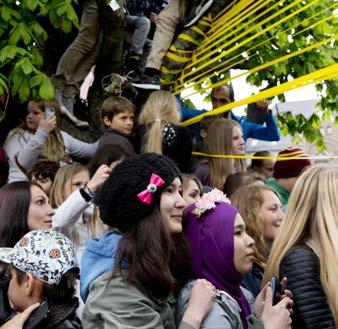Studenterna syns desto mer vid återkommande evenemang såsom Valborg och Lundakarnevalen.