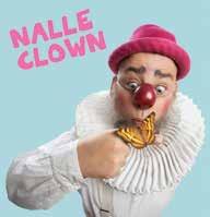 com Nalle Clown har fjärilar i magen 12 juli kl. 15.00 Humor, värme och clownens klassiska väska fylld med förundran! Nalle Clowns show är språklös och anpassad för alla.