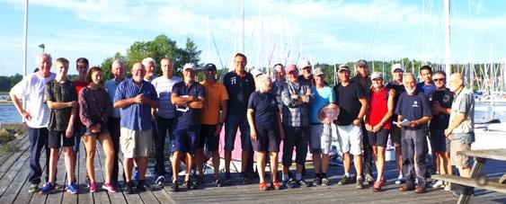 Vi som seglade 25 augusti i solsken och sydliga vindar, 4 7 m/s! Höstkvarten 2019 många båtar och kalasväder!