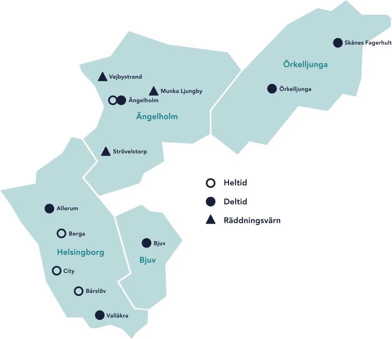 Räddningstjänsten Skåne Nordväst Fyra kommuner Ca 213 000