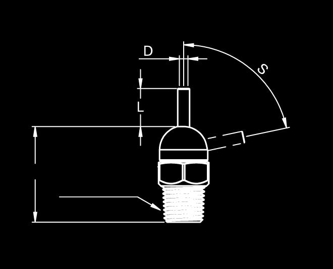LOC-LINE Kylvätskemunstycken - High pressure 3 32 mm eller 1/ gänga Typ CT Compact Max 69 bar Levereras som inklusive inställningsnyckel. Utv gänga Inv.