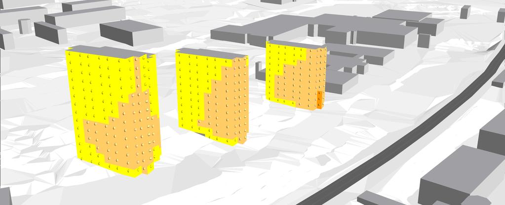 Elevation 2 < <= 2 Elev ation Elev ation Öxnehaga 2:1, Jönköping Trafikbullerutredning Situation trafik 2032