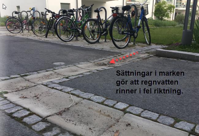 Fastighetsskötaren vill inte ha cyklar eller annat material