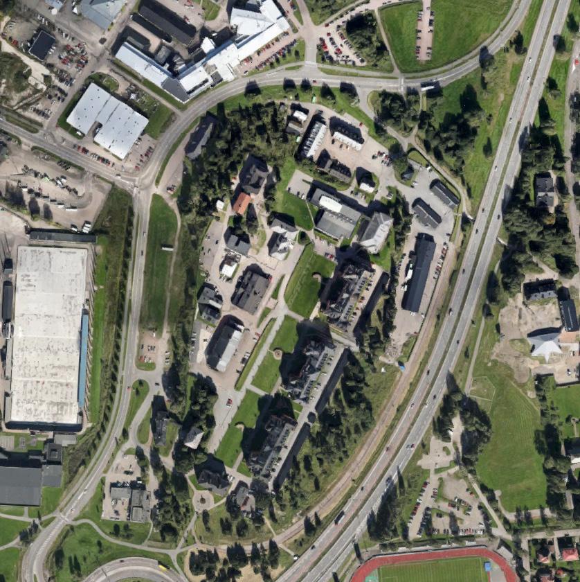 BEFINTLIG SITUATION Syftet med sol-/skuggstudien är att schematiskt redovisa förändringen av de ljusförhållande tallarna omfattas av i samband med uppförande av kontorsvillor.