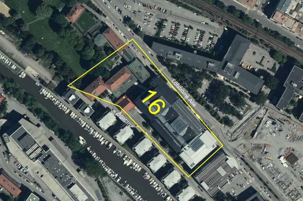 3.16 Delområde 16 Delområde 16 ligger öster om Marabouparken, norr om Löfströms allé och väster om Ågatan, se Figur 17.
