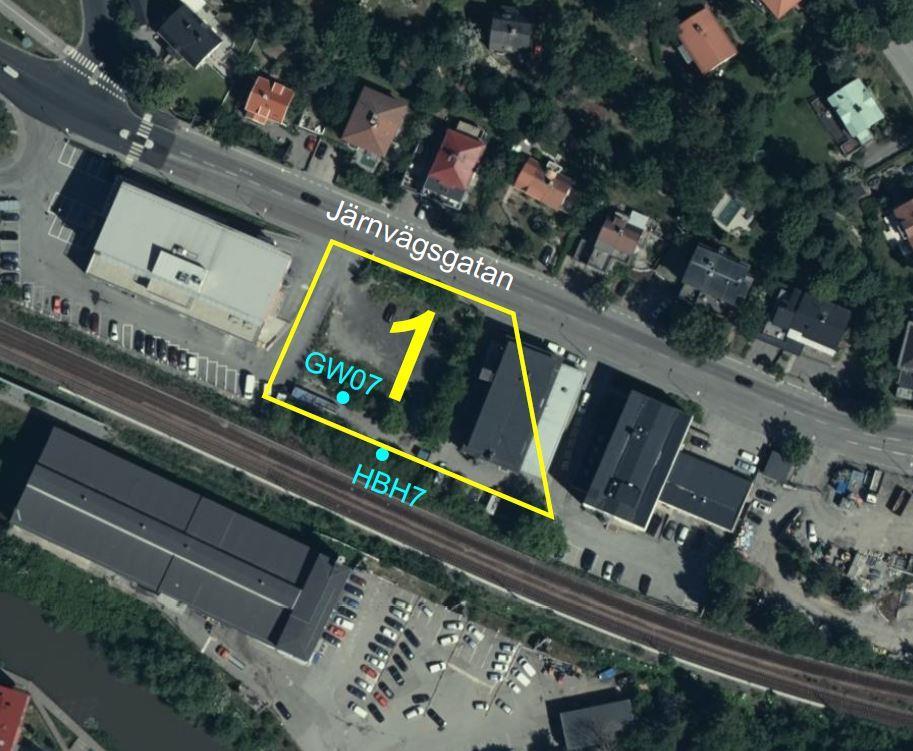 3.1 Delområde 1 Delområde 1 ligger i den västra änden av Sundbybergs nya Stadskärna. Område 1 ligger söder om Hästhagen/Järnvägsgatan och norr om befintlig järnväg.