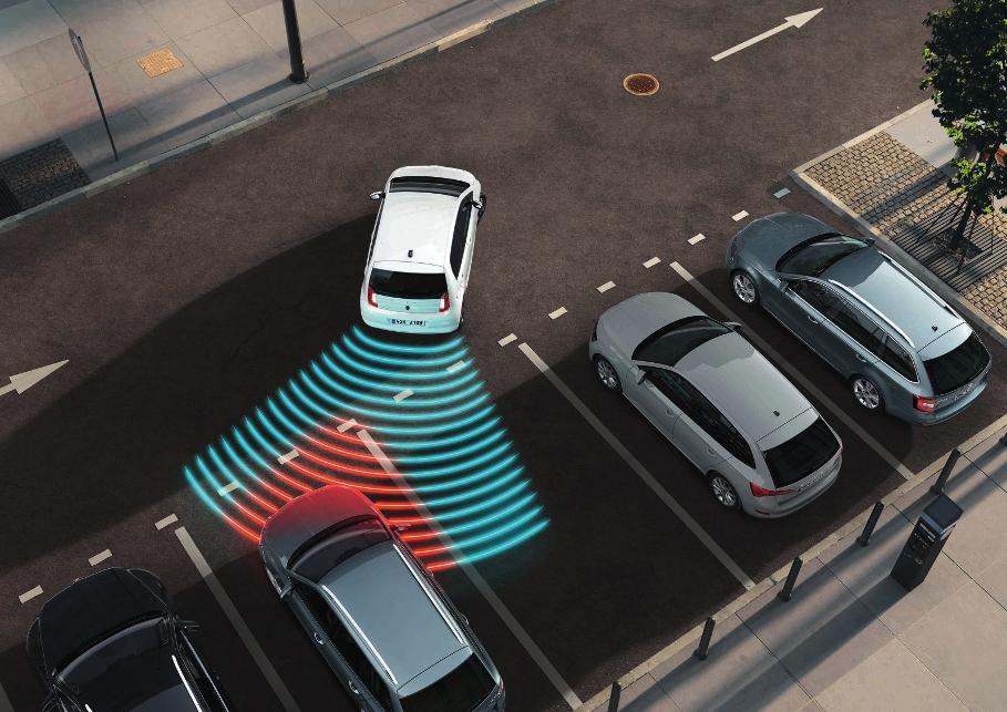 PARKERINGSSENSORER Att parkera CITIGO e iv är enklare och säkrare med parkeringssensorer