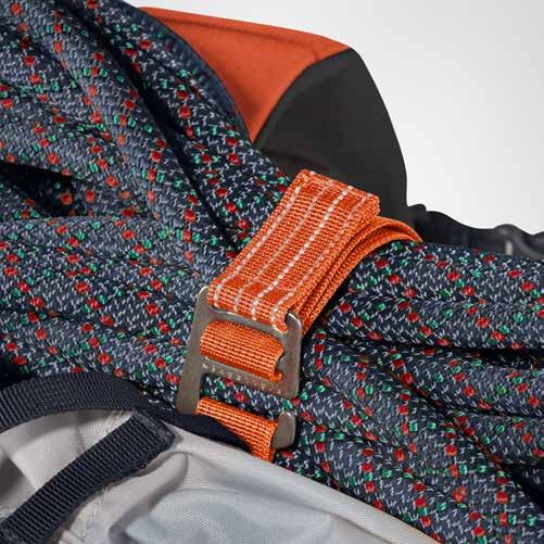 ..1040 g Hokkaido Orange 208 Mountain Blue 570 Minimalistisk, slitstark bergsryggsäck för tekniska turer.