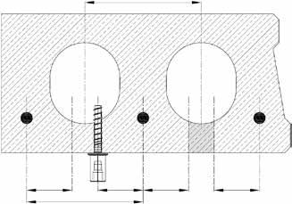 MONTAGEANVISNINGAR FÖR FÖRSPÄNDA HÅLDÄCK 1 2 3 d 0 25 mm 50 mm 50 mm 1. Lokalisera armeringsjärnen med hjälp av en lämplig detektor 2. Märk ut armeingsjärnets läge 100 mm 3.