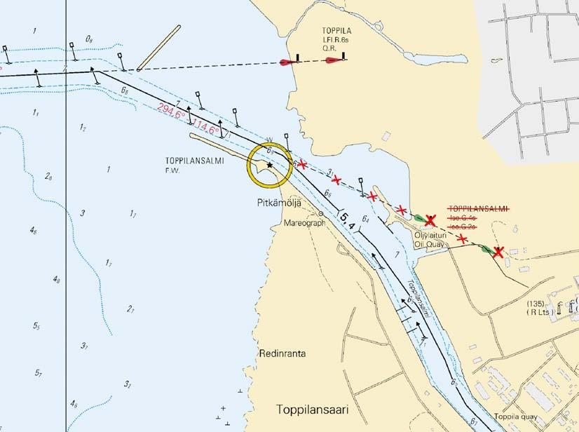 Finland. Bay of Bothnia. Oulu. Toppila. Oulu - Toppila channel (5.4 m). Buoyage Kartat / Kort / Charts Edellinen / Föregående / Previous 57 (INT 1148) 235 /2017 119.B 82 /2017 G846, G846.