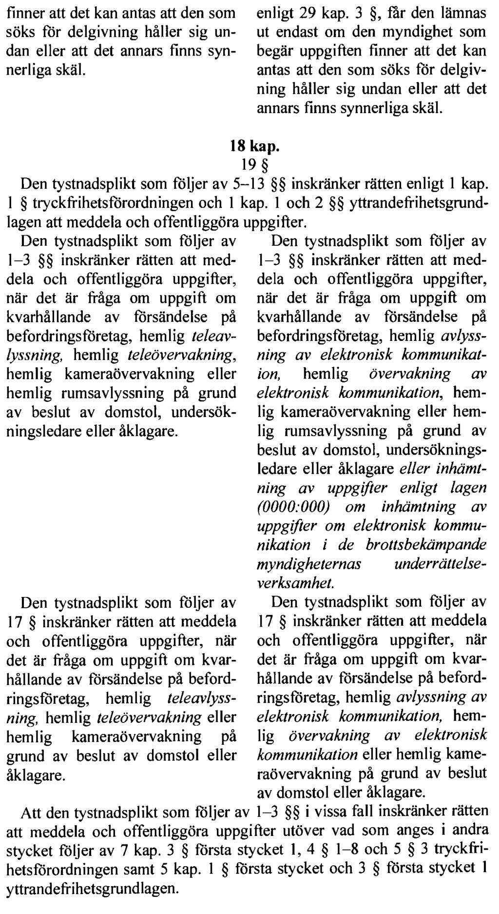 REGERINGENS LAGFÖRSLAG