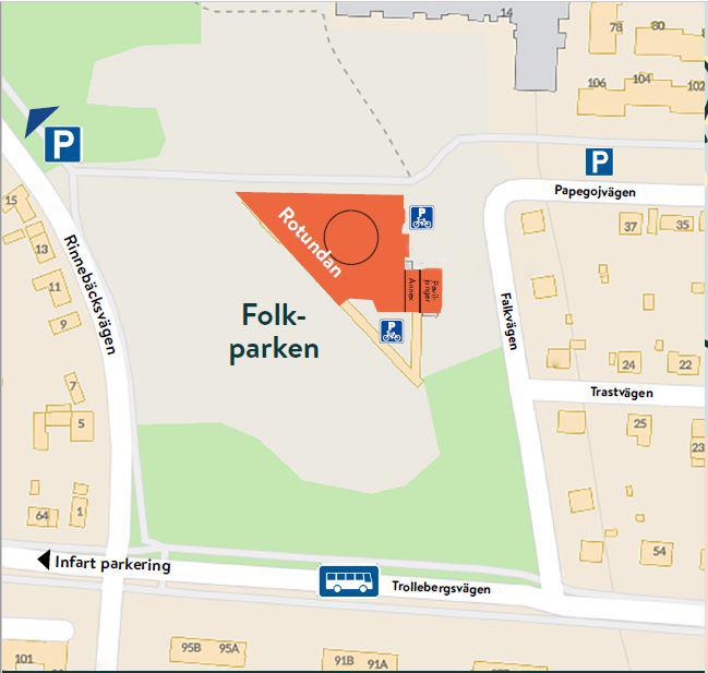 FOLKPARKEN Vår nya konsertlokal Folkparken i Lund skapades 1895 och har sedan dess legat på samma plats på Väster. År 1976 uppfördes en helt ny byggnad som ritats av Bengt Edman.