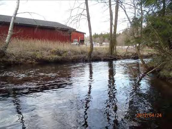 Vänstersida i öppen översvämningsmark.