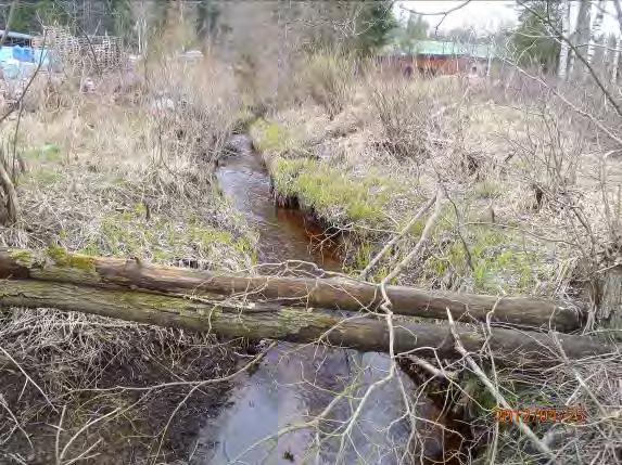 Inventeringsdatum: 2012-04-26 Koordinater: 6357295:1323725 Längd: 500 m Medelbredd: 1,5 m Medeldjup: 0,15 m
