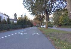 Förslaget innebär en bättre geometri förbi busshållplats Gökvägen som förses med en smalare busskur samt belysning och ett räcke mot cykelbanan.