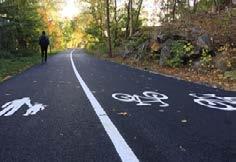ÅTGÄRDSFÖRSLAG 18. Förslag på åtgärd För att ta höjd för framtida cykelflöden föreslås en justering av detaljplanen med breddning av GCvägen från 2,5 till 3,5 meter.
