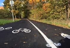 Se typlösning för genomgående gång- och cykelpassage. Uppskattad kostnad: 4 500 000 kr Exempel på utformning av regionalt cykelstråk. 31.