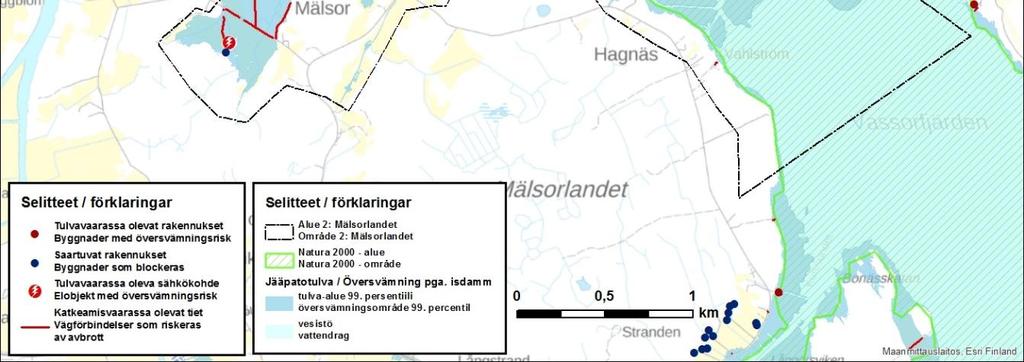 3 Område 3: Hemfjärden Område 3 omfattar markområdet på den västra sidan av Österfjärden, som i praktiken helt och hållet består av det invallade området Hemfjärden.