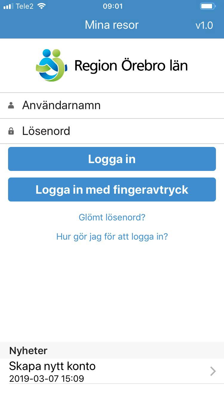Serviceresor Region Örebro Län Logga in Har du inget lösenord behöver du beställa det på serviceresor.regionorebrolan.se Lösenordet skickas per post till din bokföringsadress.