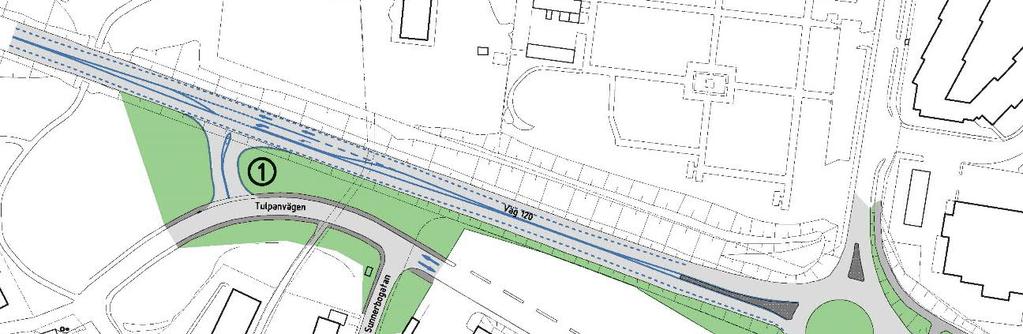 3 FÖRESLAGEN UTFORMNING De av kommunen och IKEA föreslagna åtgärderna presenteras i figur 5.