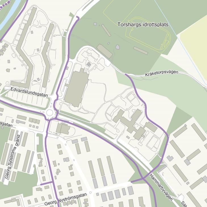 Eskilstuna kommun 2017-11-30 9 (13) Information och skyltning I rondellen på Hammarbyvägen finns en skylt som hänvisar till Torsharg idrottsplats för motorfordon.