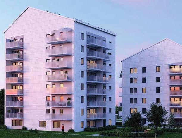 Infl yttning beräknas ske redan i februari 2020. Ett första spadtag för 97 nya bostäder på Sandbacka i Umeå togs i juni.