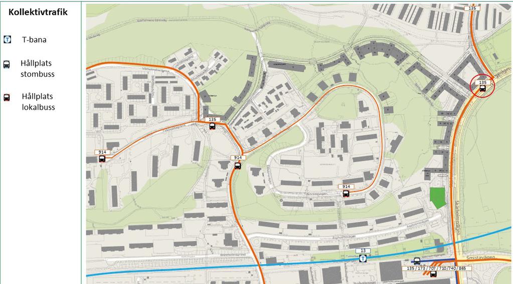Gångtrafikanter kan dock välja att röra sig separerat från biltrafik längs Vårholmsbackarna och Ekholmsvägen.