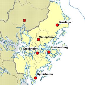 Två fallstudier Åbyåns avrinningsområde (NV/Lst Stockholms län) Idag mest enskilda avlopp.