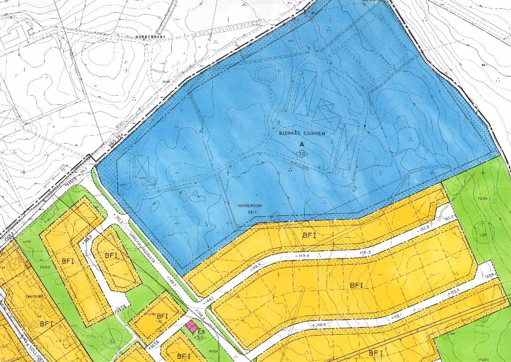 Översiktsplanen anger för B1 bl a att vi ska Utreda förutsättningarna för bebyggelseutveckling med bostäder och verksamheter inom oexploaterade