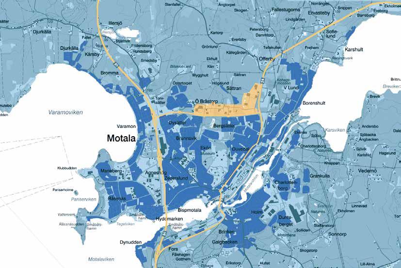 Framväxten av Motala verkstad och den äldsta tekniska skolan i Sverige ledde till en expansion och många
