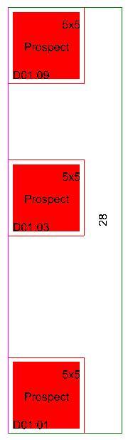 Figur 21 Prefix är ett värde som oftast används i mässor för att definiera gångar. Precis som gator och hus i verkliga livet, då en viss huslänga har jämna nummer medan motsatta har udda nummer.