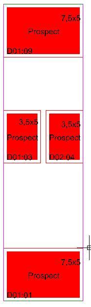 UPPGIFT: Lägg in en StandPolyLine till vänster i en blockyta med dessa egenskaper: o Start No: 1, End No: 15, Step: 2, Prioritet: 0, Prefix: 01:, Initial length: skall vara så lång som din blockyta,