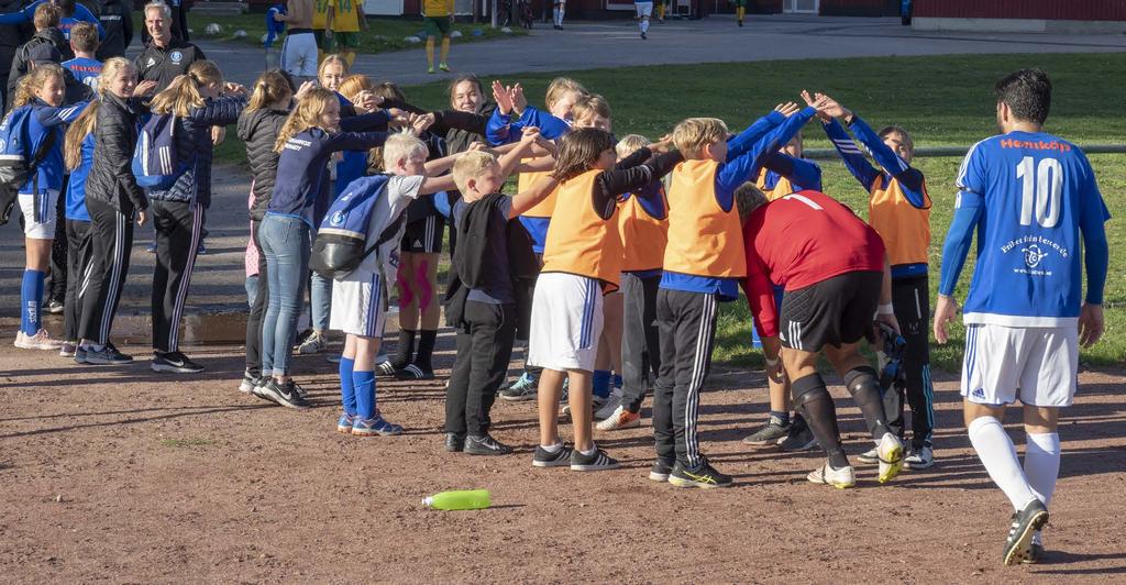 För dig som förälder Ställ upp vid match och träning så ofta du kan ditt barn vill det. Uppmuntra alla spelare under matchen inte bara just ditt barn.