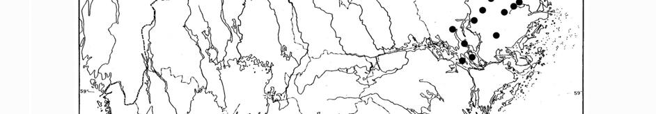 Utbredning i Sverige Den svenska utbredningen är uppsplittrad på fyra delområden: Ett stråk genom östra och mellersta Uppland (Stockholms och Uppsala län) från Mälaröarna till norra Upplandskusten,