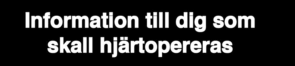 hjärtopereras