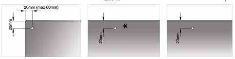 1 fixeringspunkt per planka Varje planka rekommenderas att ha 1 fixeringspunkt (se fig. 11) Borra ett 4,3 mm stort hål, samma diameter som fästskruven (se fig.
