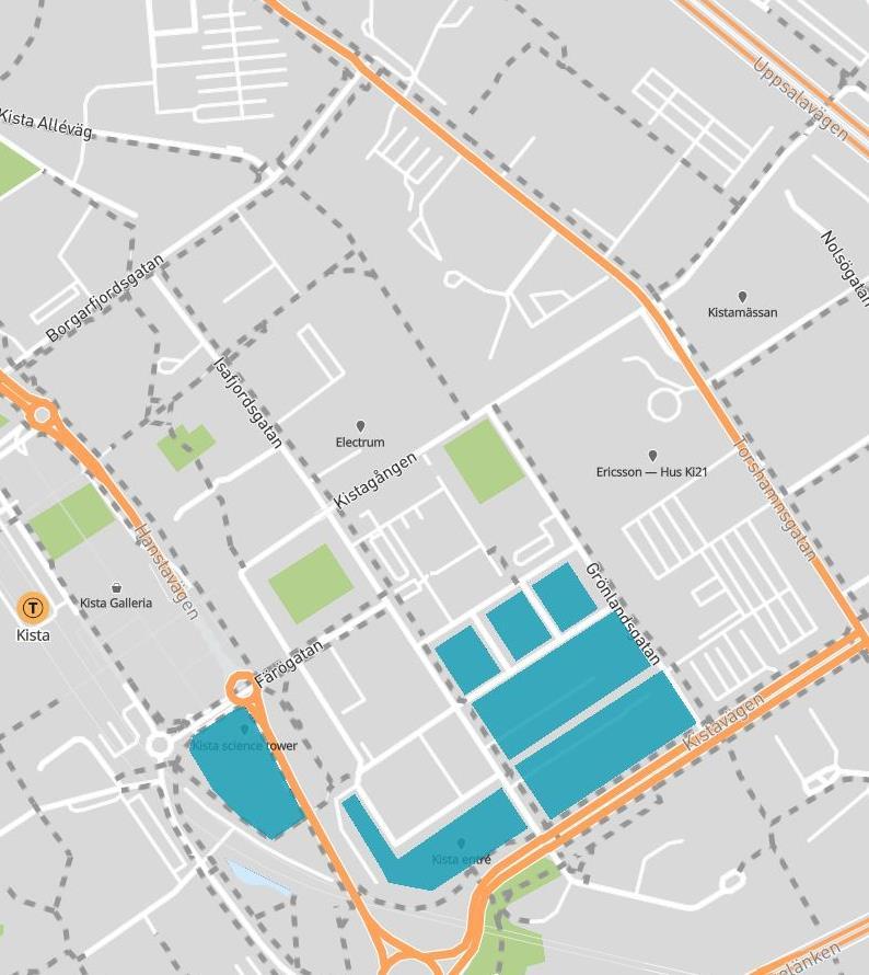 PENDELTÅG Helenelund 3 NÄRHET I KISTA 2 3 KISTA GALLERIA 6 7 Du tar dig enkelt till Kista med bil, buss, t-bana eller cykel.