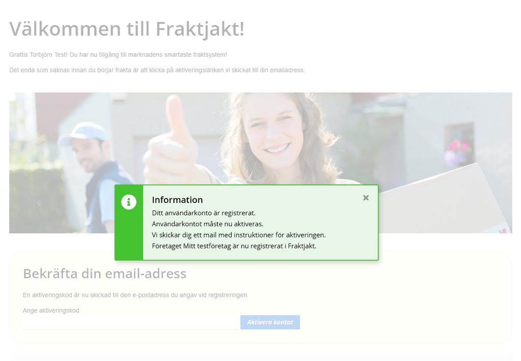 Bekräfta din email-adress Vi har skickat