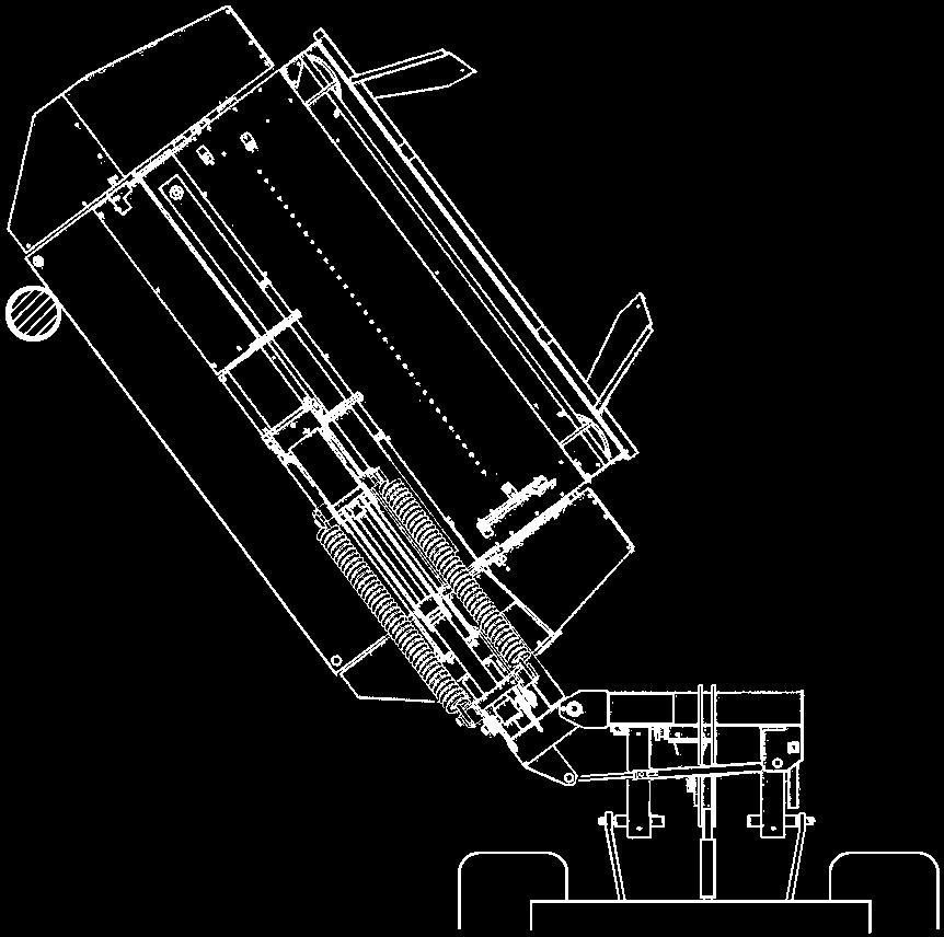 Variant - 1: mekanisk påkörningssäkring, med fjäderbelastad hake Variant 2: hydraulisk påkörningssäkring, med hydraulisk vändenhet Den hydrauliska påkörningssäkringens funktion När man kör emot ett