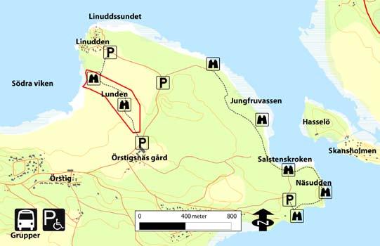 Varje lokal har sedan en unik identifikation genom ett sinnrikt system varför man lätt kan hitta respektive plats på kartan och tvärtom från kartan lätt hitta lokalbeskrivningen i texten.